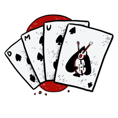 Dead Mans Uke Playing Card Logo